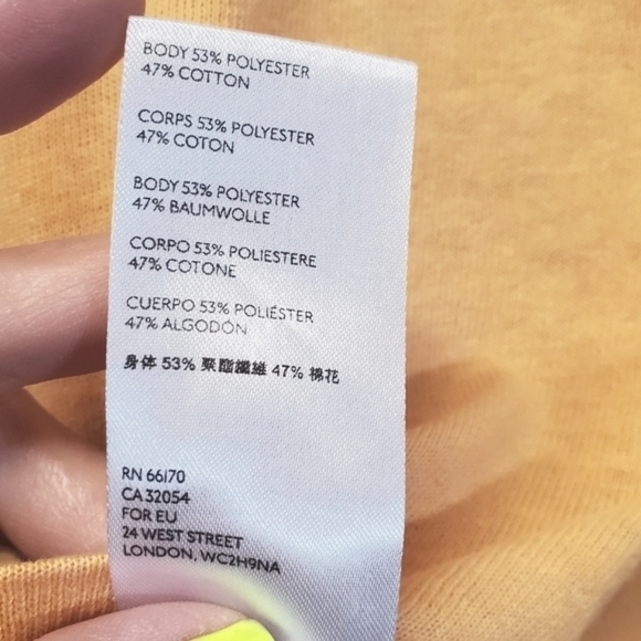 Nwot Free People Chill Out Cold Shoulder Long Sleeve Tee In Creamsicle - Picture 11 of 11